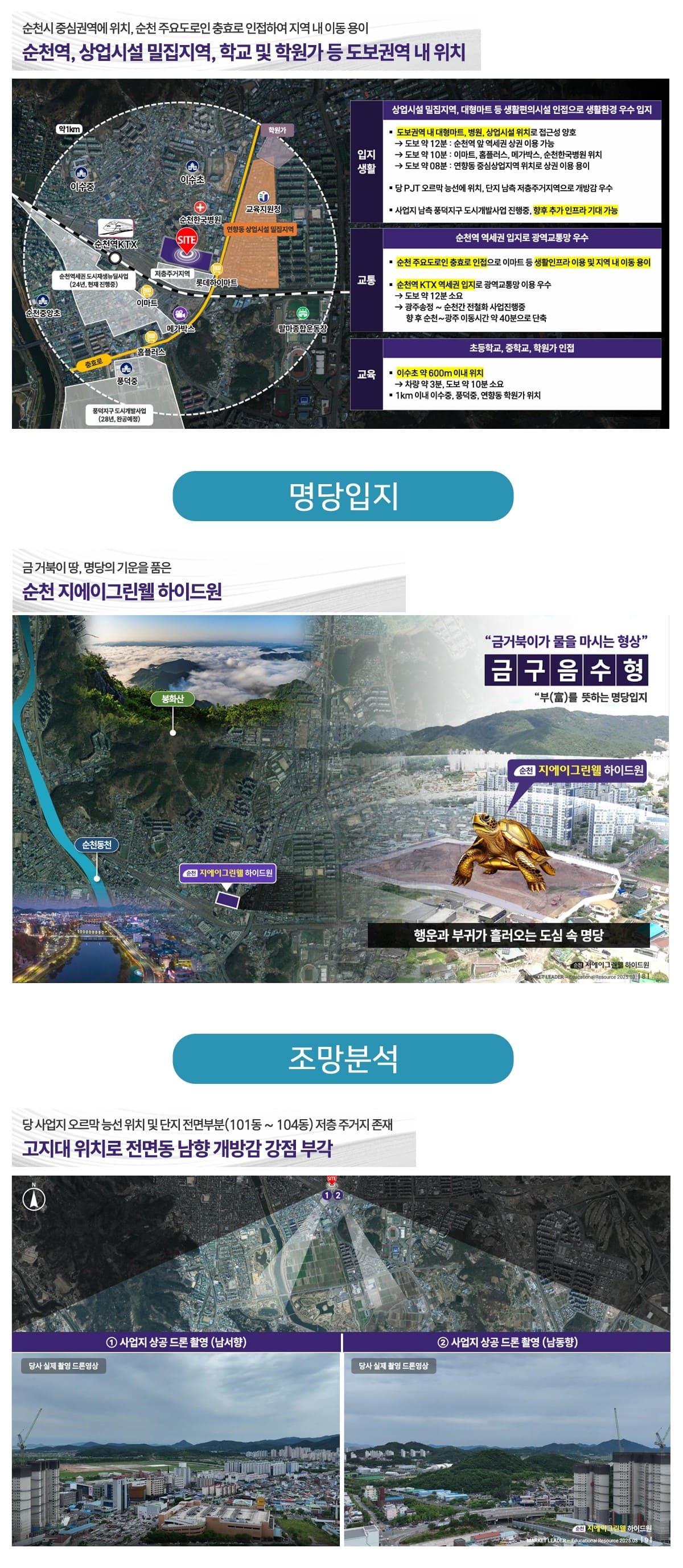 순천 지에이그린웰입지